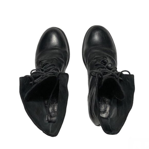 Officine Creative Italian Leather Lace-up Black Ankle Boot sz US 8 / EU 38 - Picture 3 of 5